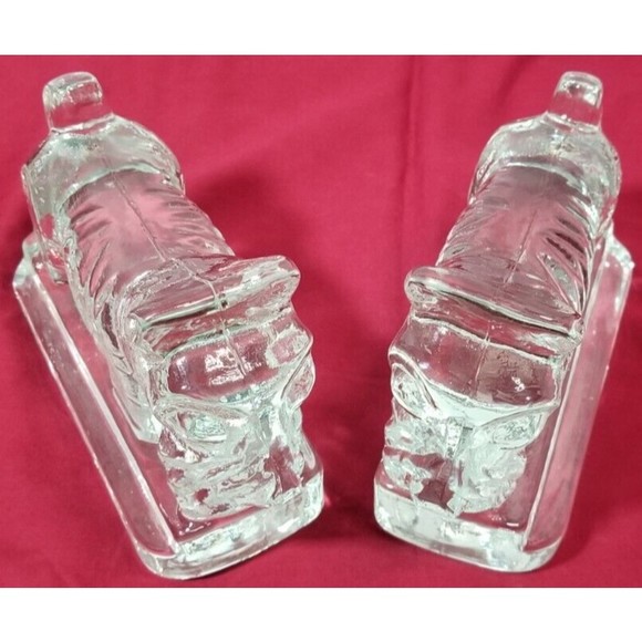Vintage~Pair of Glass Scottie Bookends~SO CUTE~Could Also Use as Paperweights - Picture 2 of 7